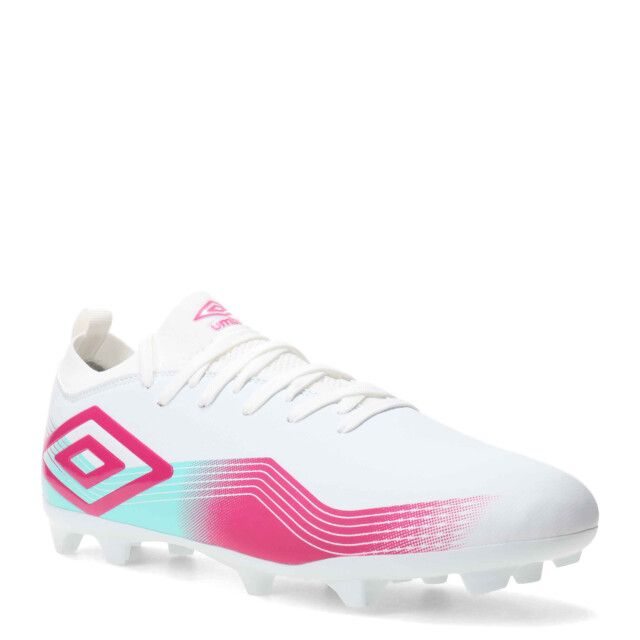Championes de Hombre Umbro Fútbol 11 Vibe HG Blanco - Rosado