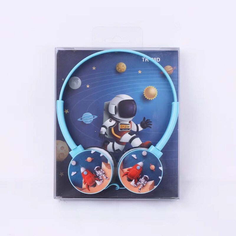 Auriculares con cable TK28C vincha ajustable diseño astronauta Auriculares con cable TK28C vincha ajustable diseño astronauta