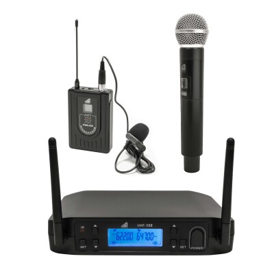Microfono inalambrico UHF130 mano solapero Microfono inalambrico UHF130 mano solapero