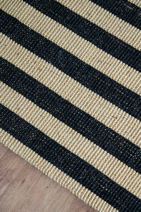Mumbai ALFOMBRA MUMBAI JUTE 300X400 NATURAL BLACK