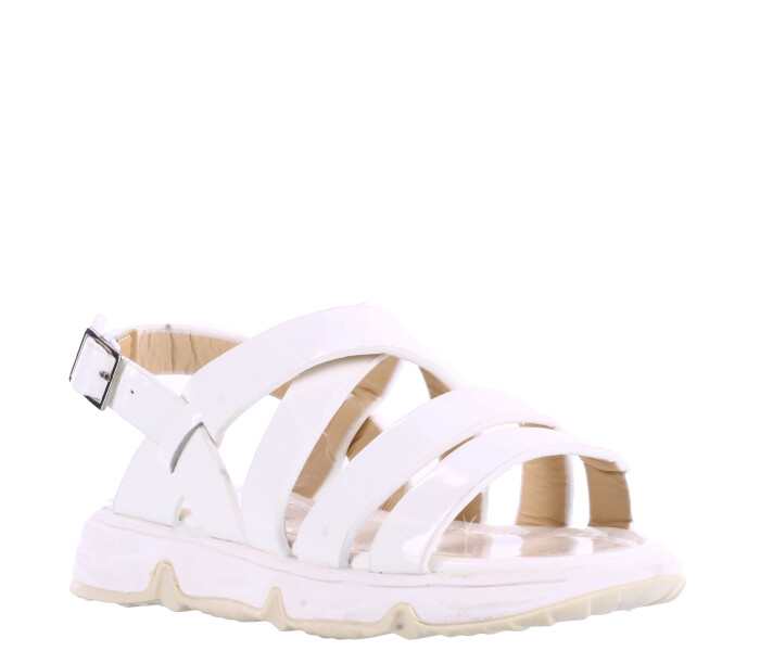 Sandalia de Niña Mini Miss Carol RILEY de charol Blanco