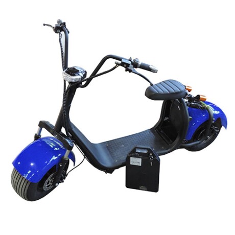 Moto Eléctrica Chopper 18 Batería de Litio AZUL
