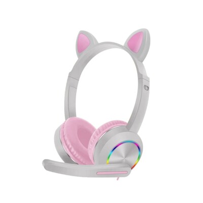 Auriculares GAMER CAT CON LUZ AKZ-020 Auriculares GAMER CAT CON LUZ AKZ-020