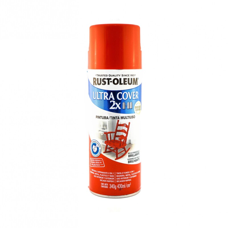 AEROSOL ULTRA COVER 2X ROJO-MANZANA BRILLANTE- 340GR AEROSOL ULTRA COVER 2X ROJO-MANZANA BRILLANTE- 340GR