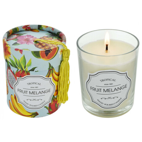 VELA AROMATICA FRUTAL CANDELABRO VIDRIO TUBO CARTON DECO 9X11CM 220GR TRO-101 VELA AROMATICA FRUTAL CANDELABRO VIDRIO TUBO CARTON DECO 9X11CM 220GR TRO-101