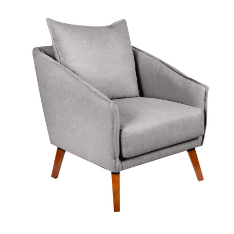 BUTACA TELA-Y-MADERA GRIS COLIN