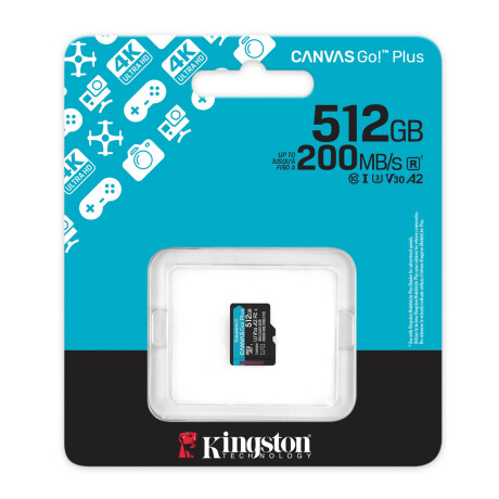 Memoria Kingston Micro SDCG4 128GB Canvas Go Plus V30 Memoria Kingston Micro SDCG4 128GB Canvas Go Plus V30