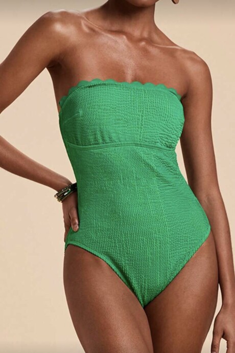 Enteriza MENTA - strapples- lycra texturizada Enteriza MENTA - strapples- lycra texturizada