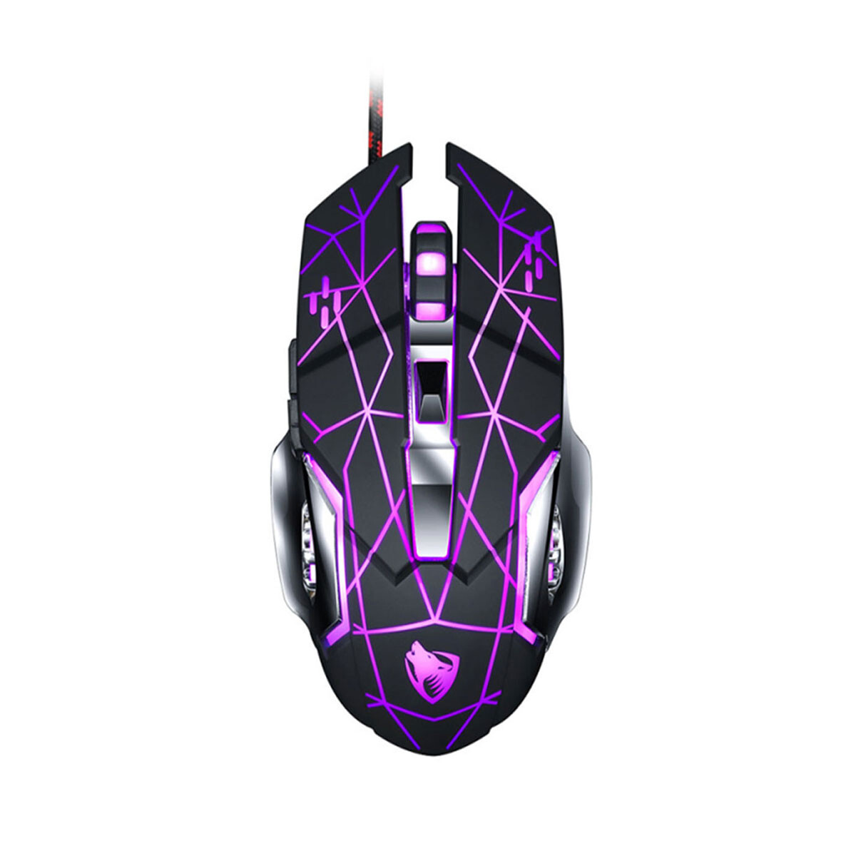 MOUSE CON CABLE TWOLF V6 Star Black 