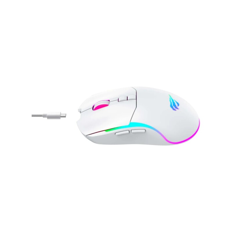 Mouse Gamer Havit MS1020WB Blanco Inalambrico Mouse Gamer Havit MS1020WB Blanco Inalambrico