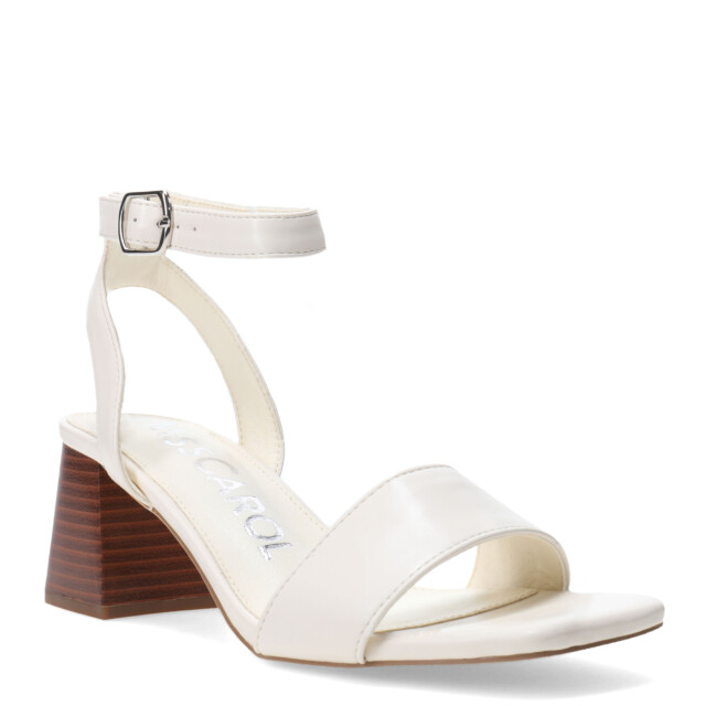 Sandalia de Mujer Miss Carol RUVO con taco y tobillera Nude