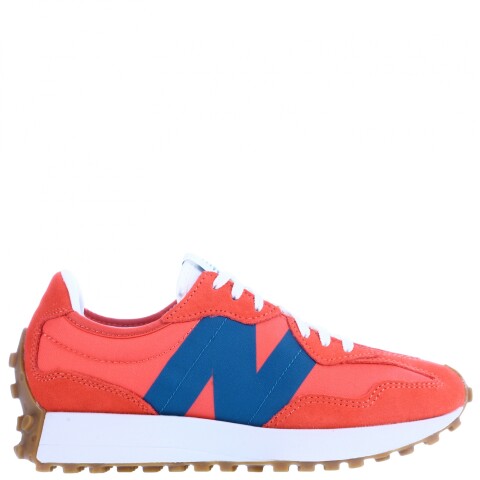 Championes de Mujer New Balance Life Style 327 Wns Rojo - Blanco - Azul Piedra