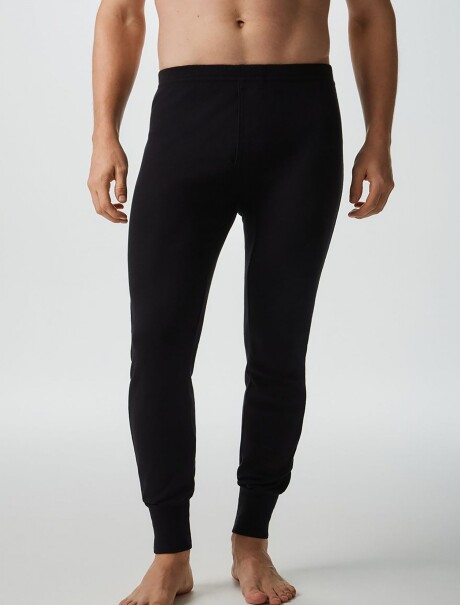 CALZONCILLO LARGO CON CINTURA ELASTIZADA NEGRO