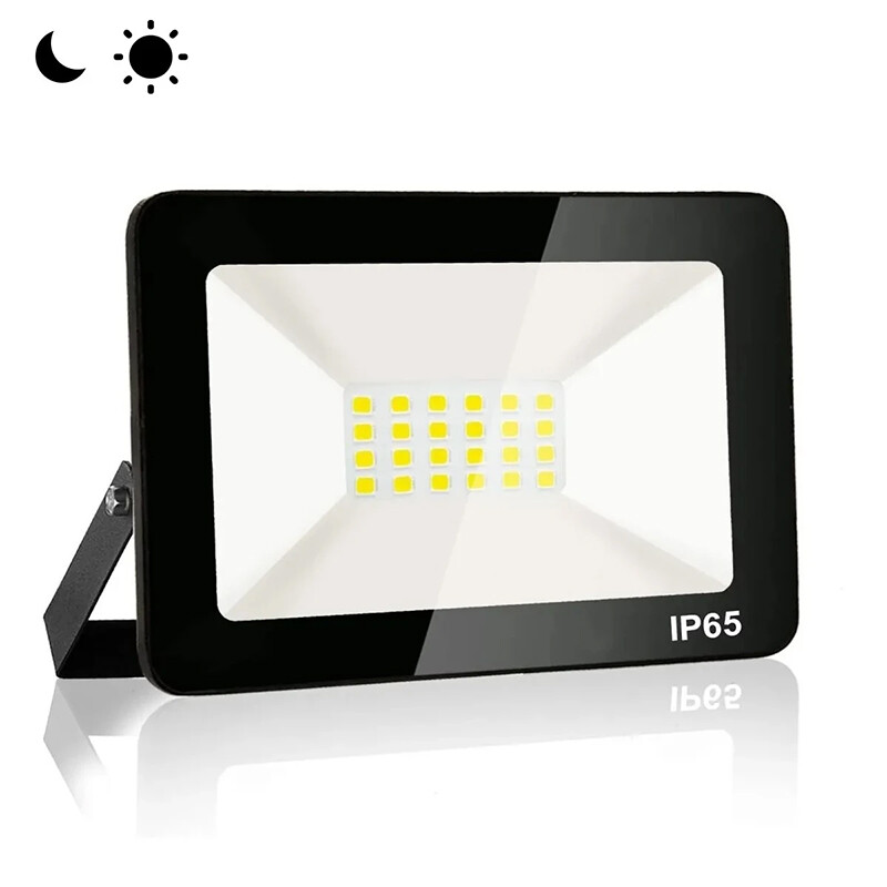 FOCO LED APPLE CON FOTOCELULA - 10W Proyector LED Apple Fotocelula 10W Luz Cálida