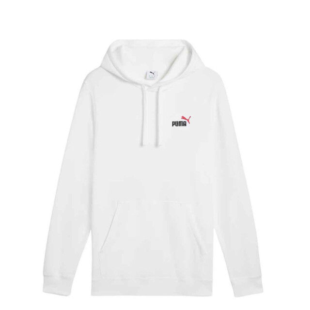 Buzo de Hombre Puma Canguro Logo Hoodie TR Blanco