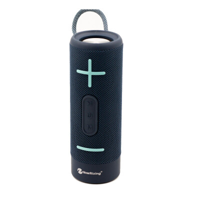 Parlante portatil bluetooth cilindro con correa simil flip azul Parlante portatil bluetooth cilindro con correa simil flip azul
