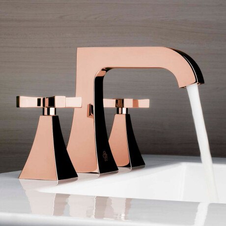 Griferia De Lavatorio Bimando Oro/Rose Fv 000