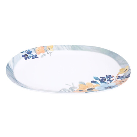 Plato ovale de melamina Flowers Line Plato ovale de melamina Flowers Line