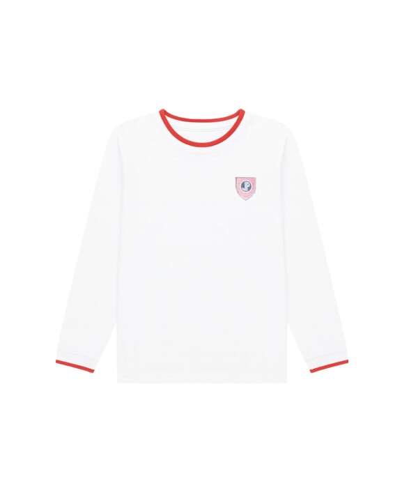 T-shirt manga larga Jean Piaget Blanco