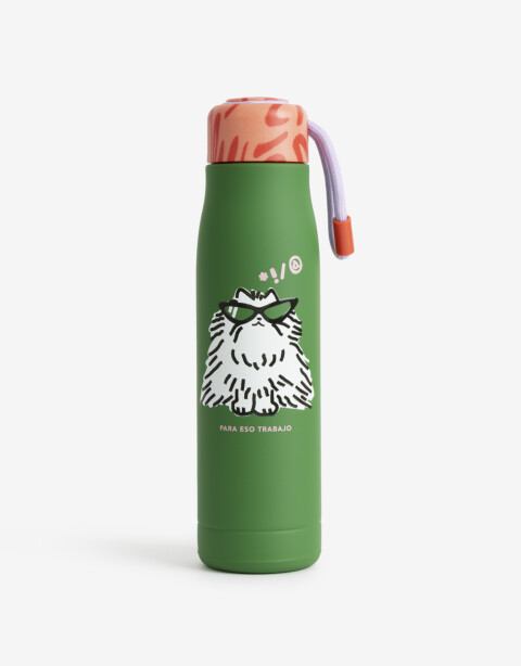 Artículos cocina Botellas Botella Metálica Estampada - Verde Esmeralda