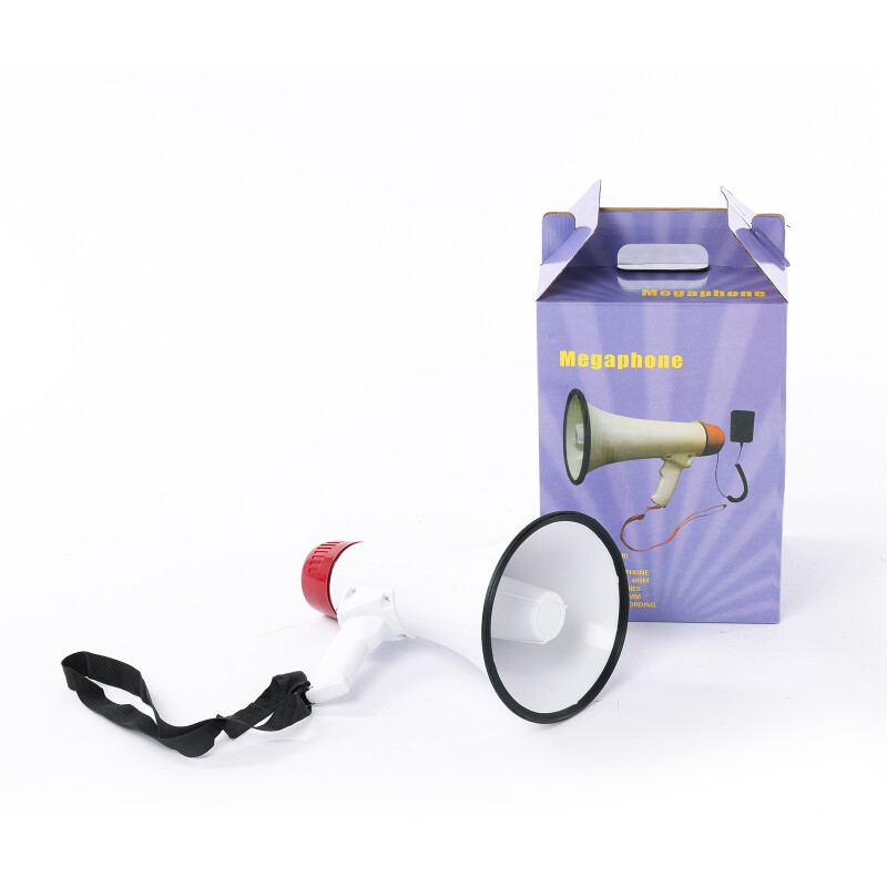 Megafono grande con sirena y micrófono desmontable Megafono grande con sirena y micrófono desmontable