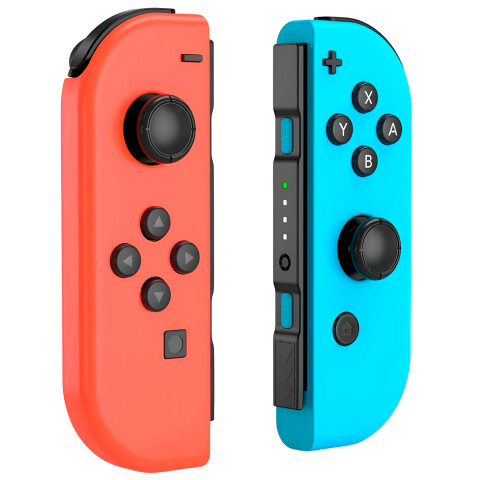 Control Joystick Para Nintendo Switch Inalámbrico Bluetooth Color Rojo y Azul.