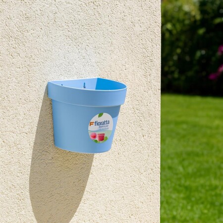 MACETA PARED FLORATTA 3 LITROS CELESTE REF 8800 AZC CELESTE