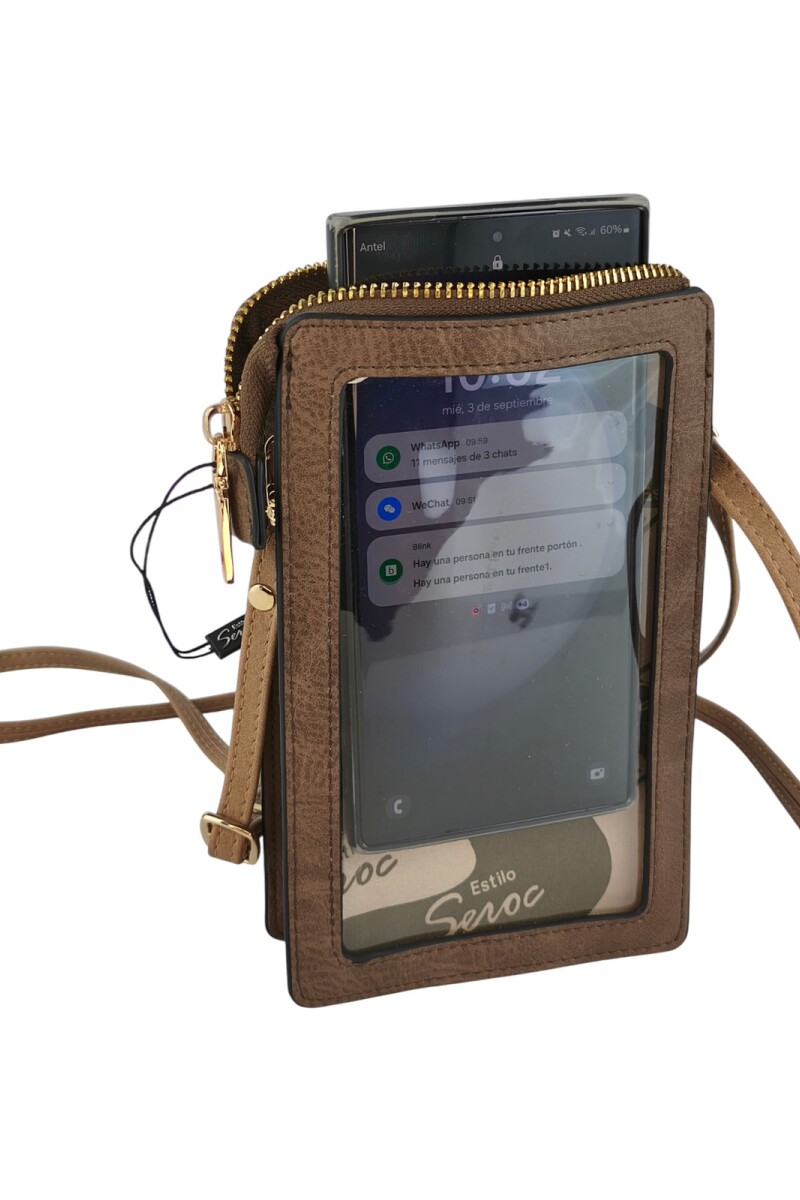 Porta celular Marron