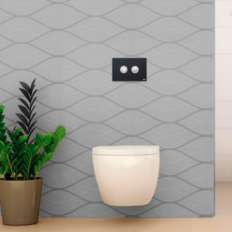 Boton Pulsador Negro Mate Para Cisterna Tropea Doble Descarga Botones Redondos Valsir 000