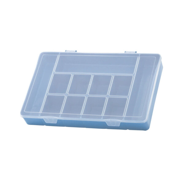 CAJA CON 11 DIVISIONES G 28X17.5X4 CM. CAJA CON 11 DIVISIONES G 28X17.5X4 CM.