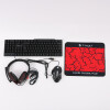 Combo gamer mouse, teclado, auriculares y paño TWOLF TF800 10 Combo gamer mouse, teclado, auriculares y paño TWOLF TF800 10
