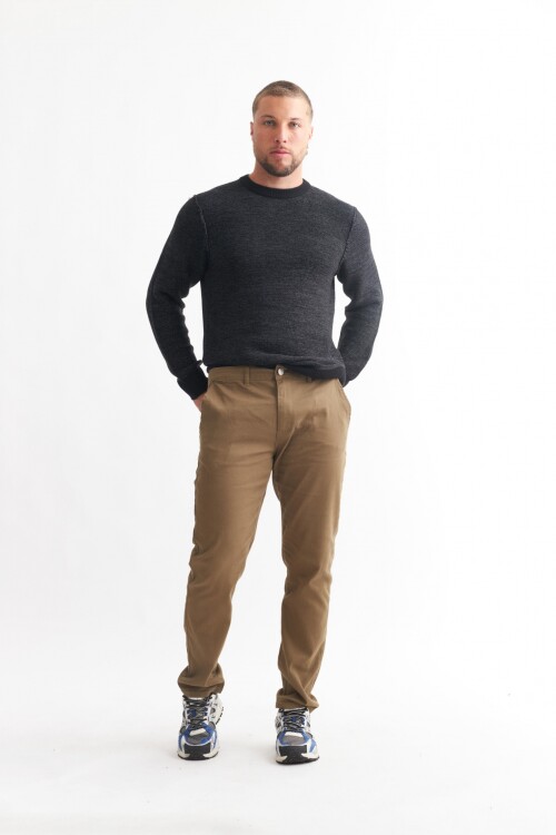 Pantalón recto VERDE OLIVA