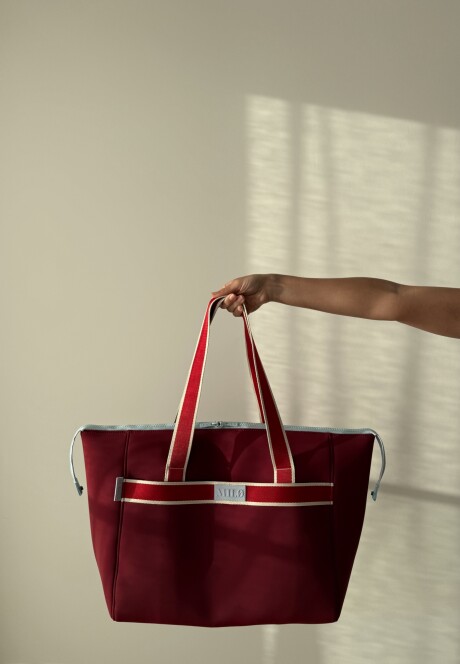 Bolso Zipper SS26 Tinto