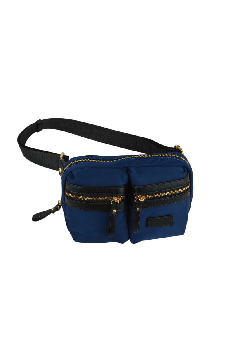 Riñonera con bolsillos Azul