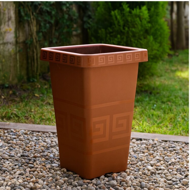 MACETA PIRAMIDAL 10 LITROS TERRACOTA REF 0850 MACETA PIRAMIDAL 10 LITROS TERRACOTA REF 0850