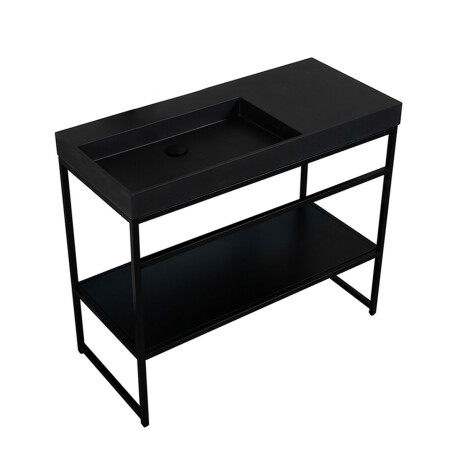 MUEBLE BRONZINO NEGRO MATE 100.2X45.4X77CM GAMAS DE NEGRO