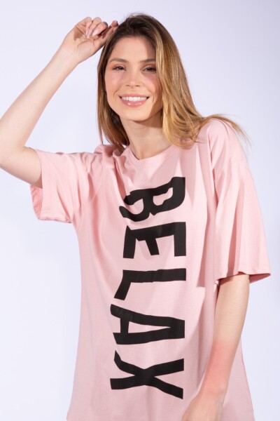 Remera Relax Rosa