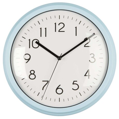 RELOJ PARED PLASTICO CELESTE 9707