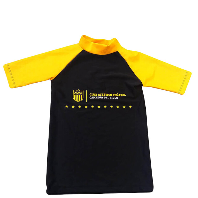 Remera de Niños Peñarol Jrs Negro - Amarillo