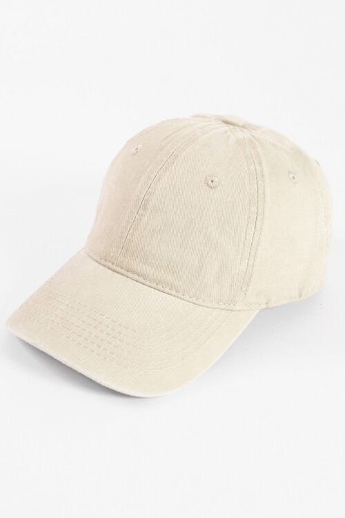 Cap washed beige