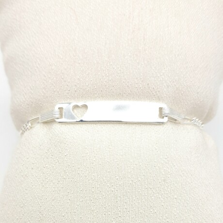 Pulsera de identidad de plata 925 de niña. Pulsera de identidad de plata 925 de niña.