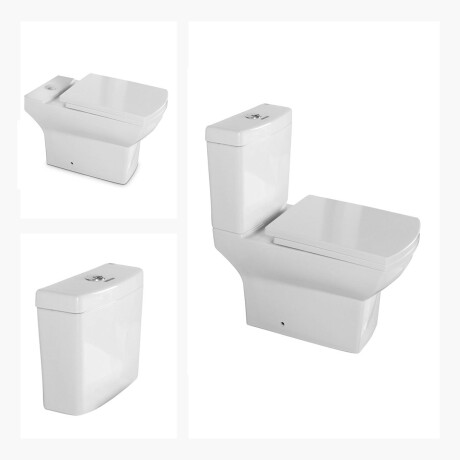 JUEGO Inodoro con Tapa y Mochila de AQUALIA Linea GARDA con descarga a 25 cms 000