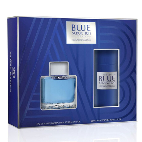 Set para Hombre Antonio Banderas Blue Seduction EDT 100ml + Desodorante 150ml Set para Hombre Antonio Banderas Blue Seduction EDT 100ml + Desodorante 150ml