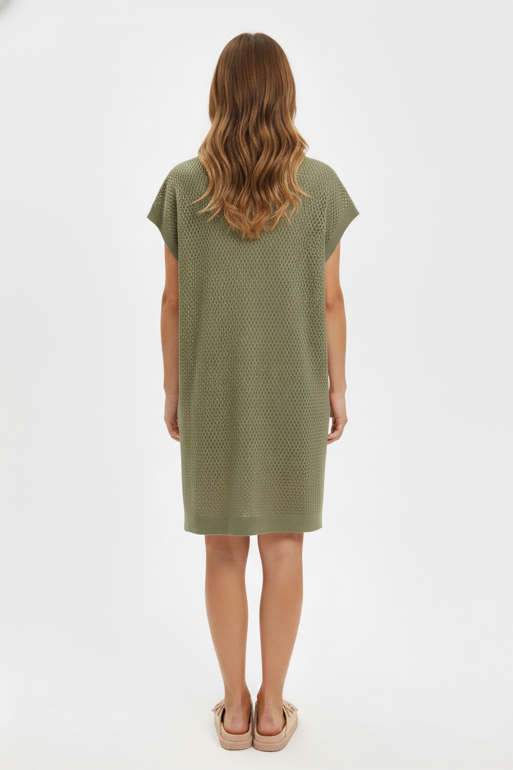 Vestido Sharly Verde Oliva Claro