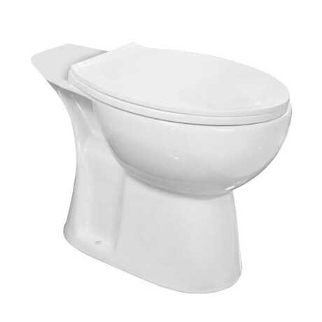 Inodoro Blanco Brillo Con Tapa Cierre Suave No Incluye La Cisterna Dgc Linea Michigan Descarga A 22 Cms. 000