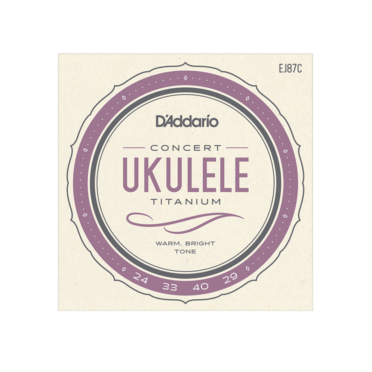 ENCORDADO UKELELE DADDARIO EJ87C TITANIUM CONCERT 