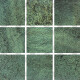 Ceramica Verde Brillo Textura 10X10Cm Piso Piscina
