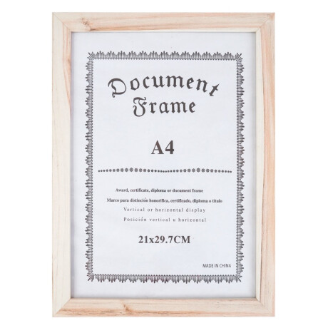 Porta certificado A4 natural Porta certificado A4 natural