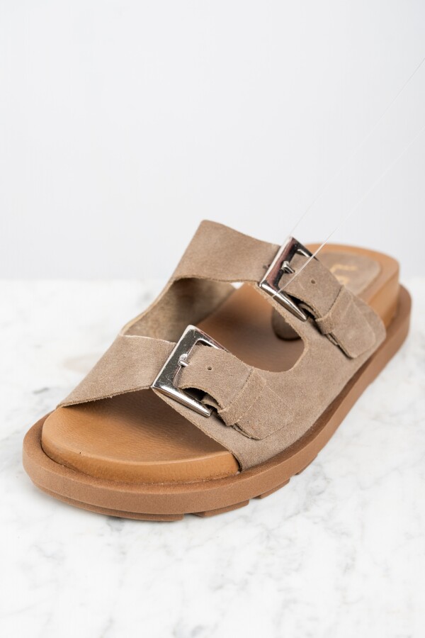 Sandalia Gamuza Vison