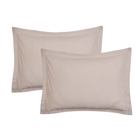 SET FUNDAS ALMOHADA LINO-Y-ALGODON NATURAL-BEIGE LINEN COTTON ARENA